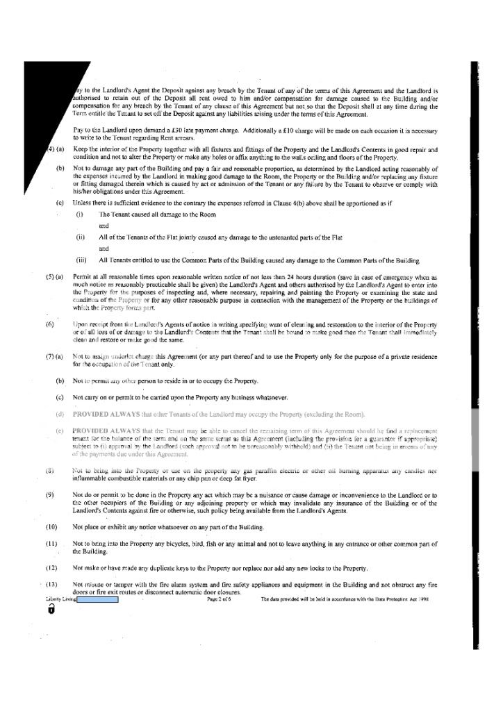 Tenancy Agreement Template Uk