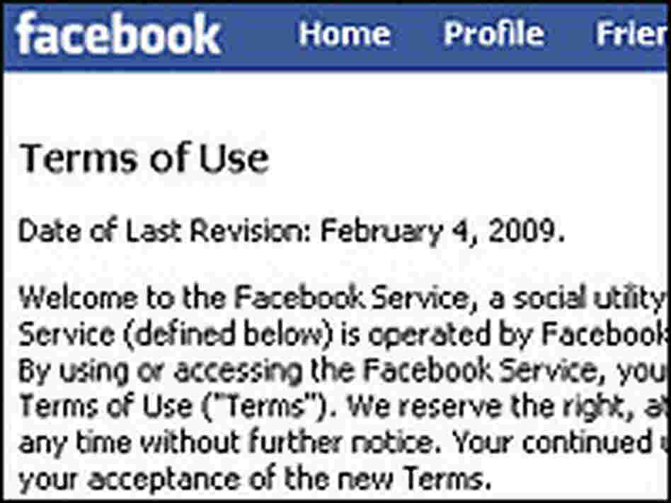 Terms Of Use Facebook