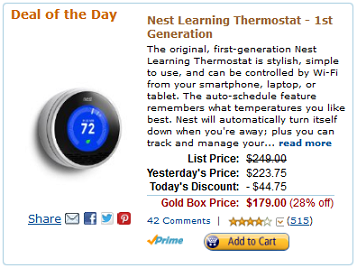 The Nest Thermostat Amazon