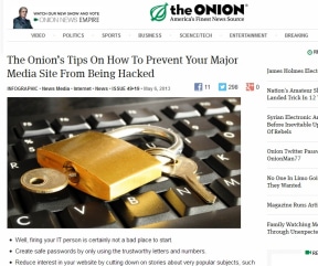 The Onion Twitter Hacked