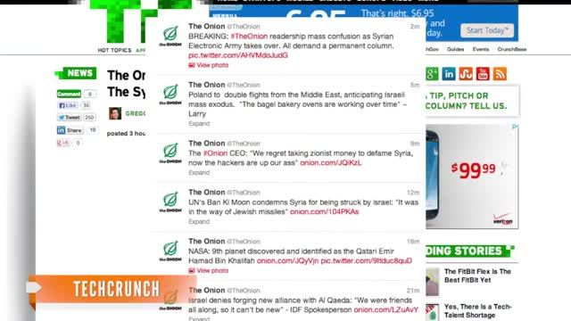 The Onion Twitter Hacked