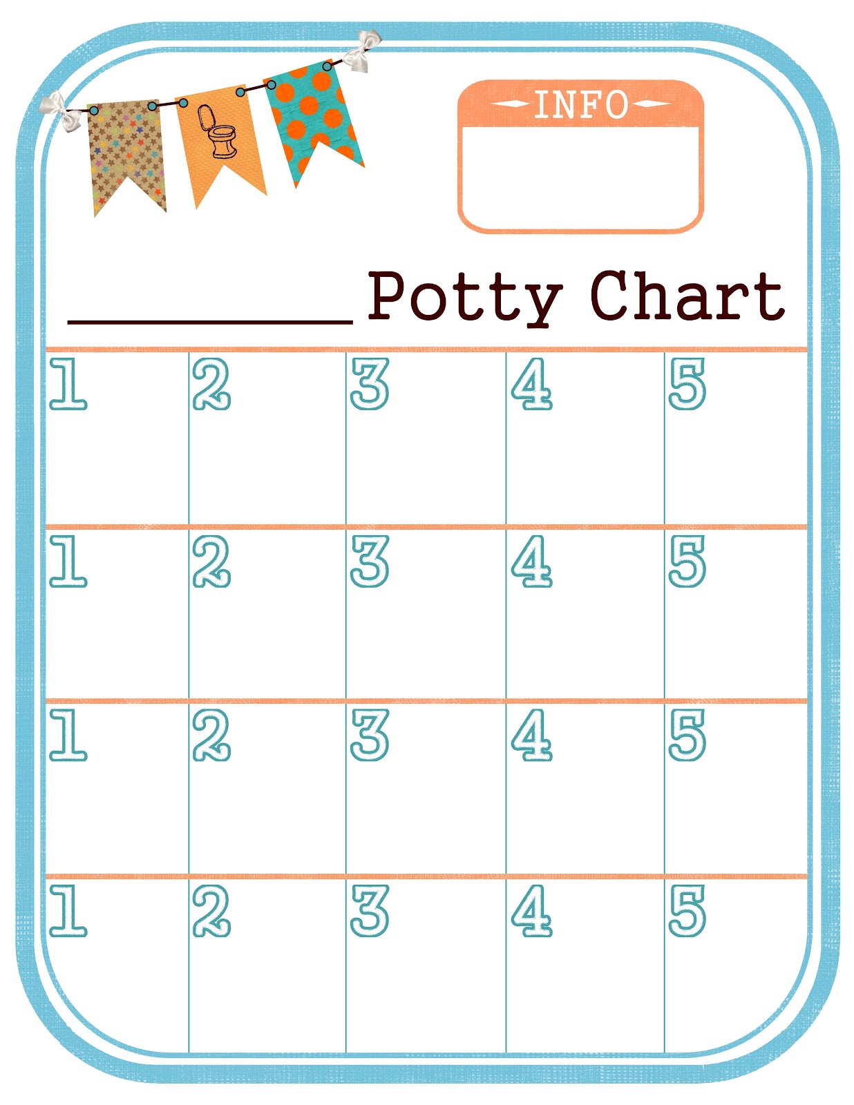 Toilet Training Rewards Chart