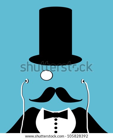 Top Hat Monocle Moustache