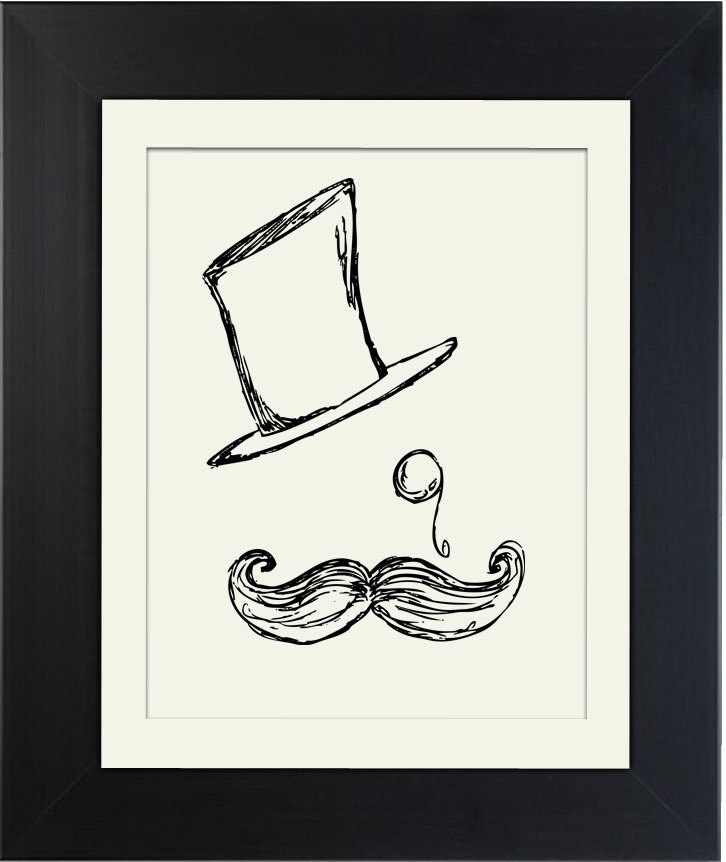 Top Hat Monocle Mustache