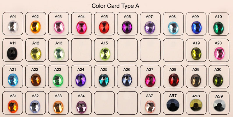 Topaz Color Chart