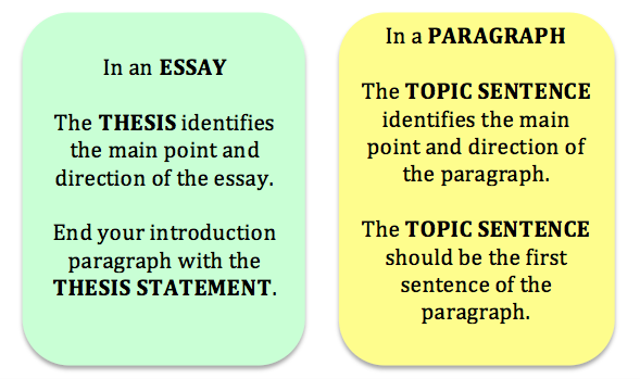 Topic Sentence Outline