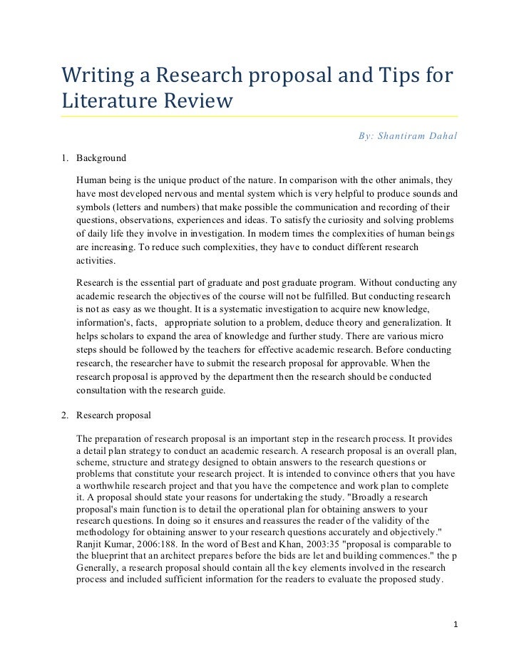 Topical Outline For Literature Review