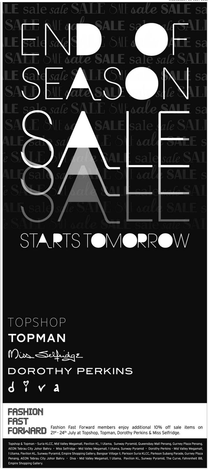 Topman Malaysia Sale 2012