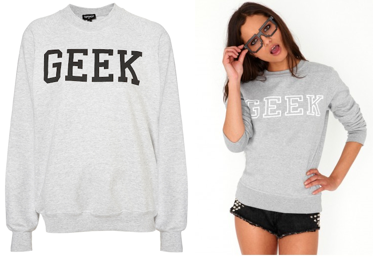 Topshop Geek Tee Ebay