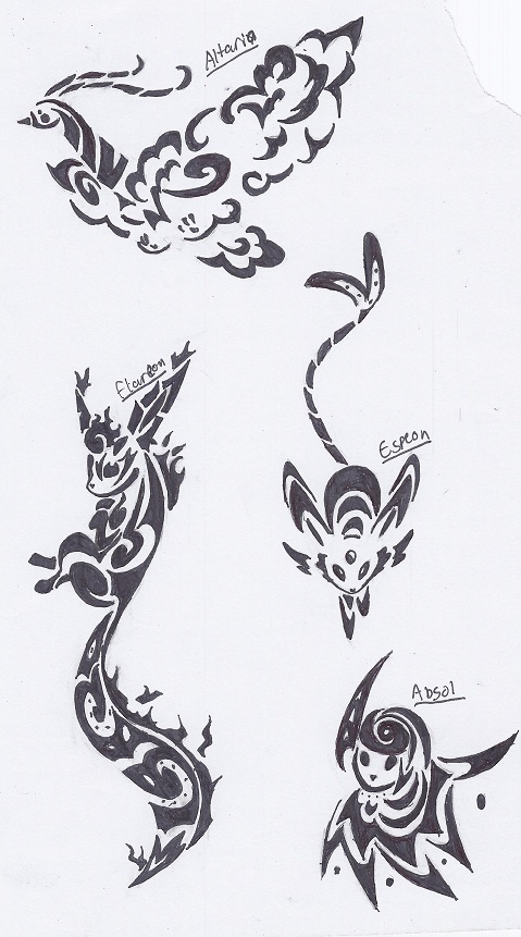 Tribal Deer Head Tattoo Designs