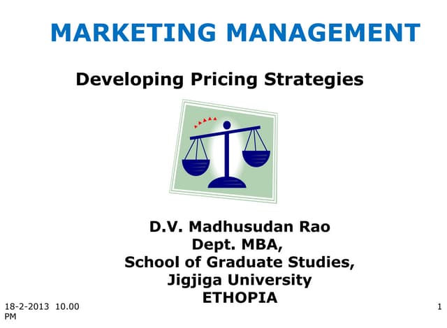 Types Of Pricing Strategies Pdf