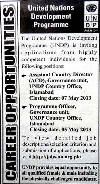 Un Jobs In Pakistan