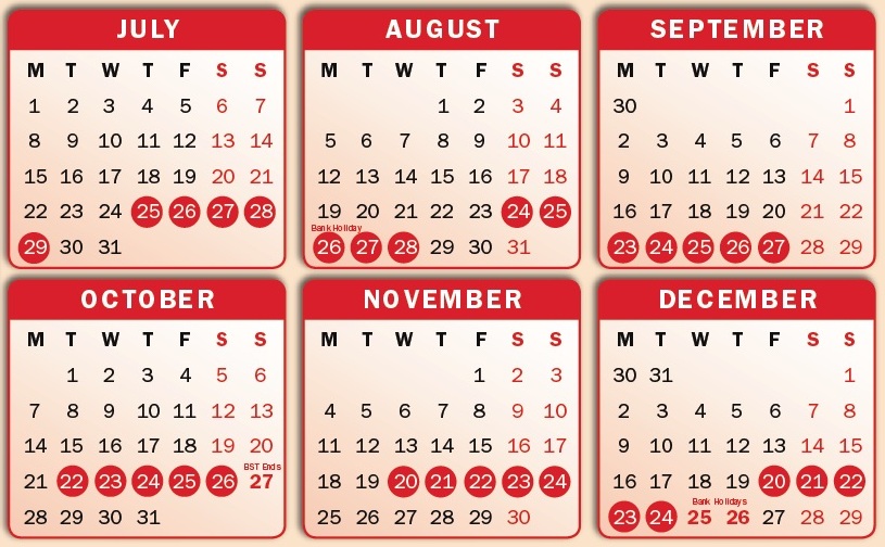 Urdu Calendar 2012 India