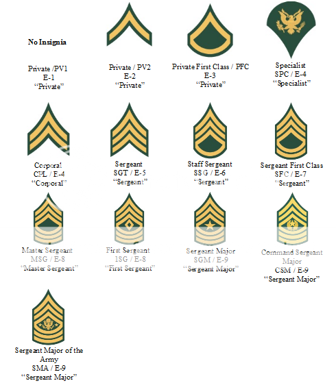 Us Army Ranks Enlisted