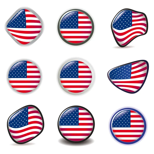 Us Flag Icon Vector