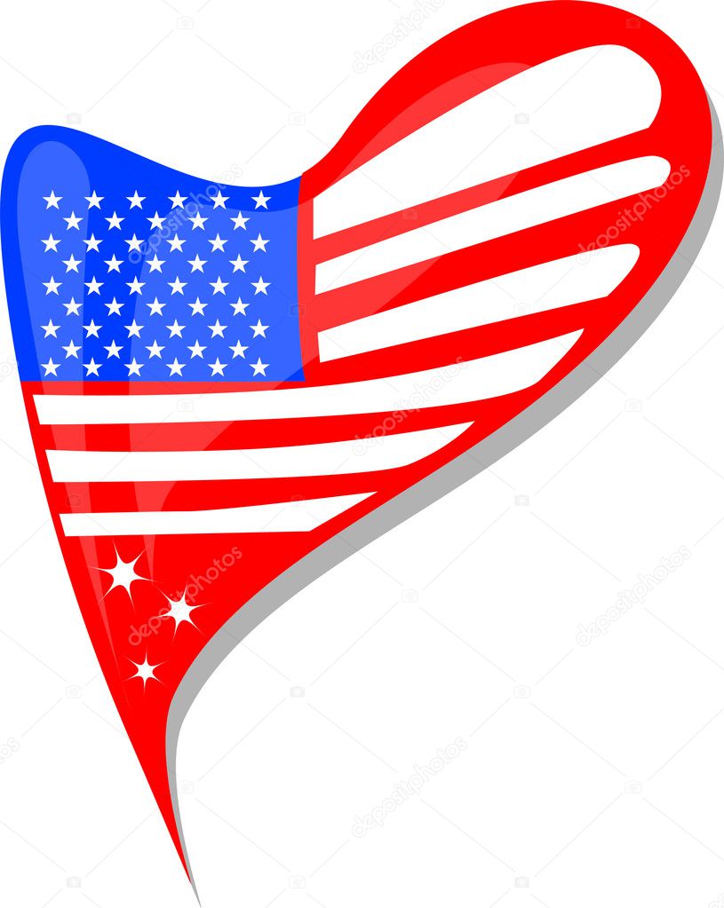 Us Flag Icon Vector