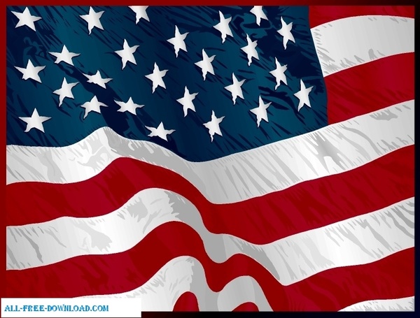 Us Flag Vector Art Free