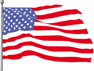 Us Flag Waving Clipart