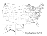 Us Map Of States And Capitals