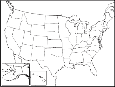 Us Map Of States Blank