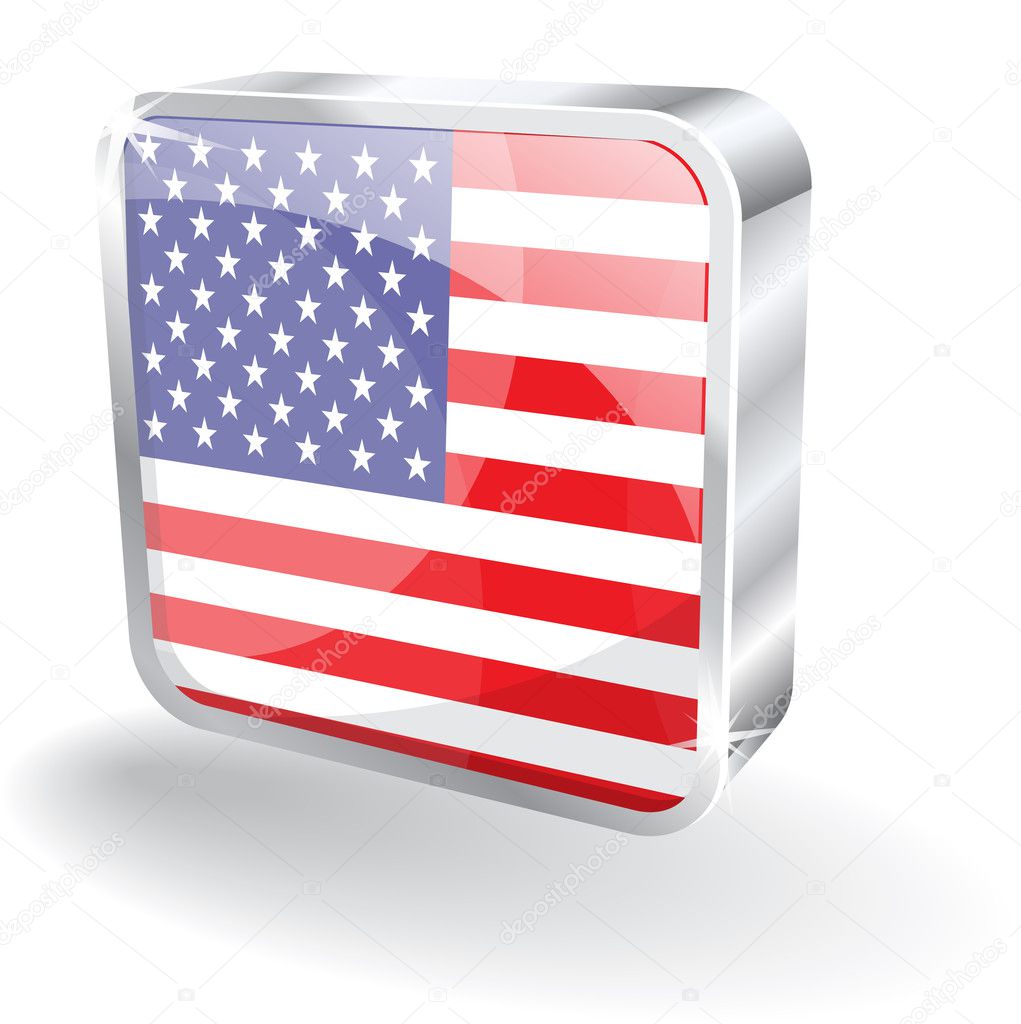 Usa Flag Icon Vector