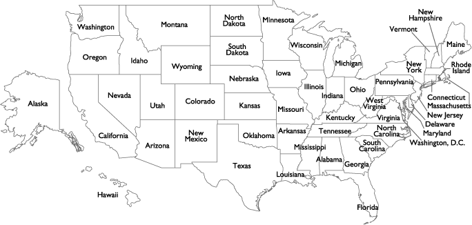 Usa Map Outline