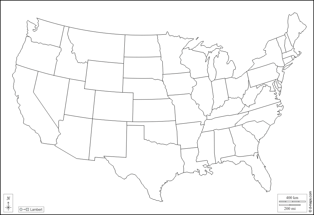 Usa Map Outline