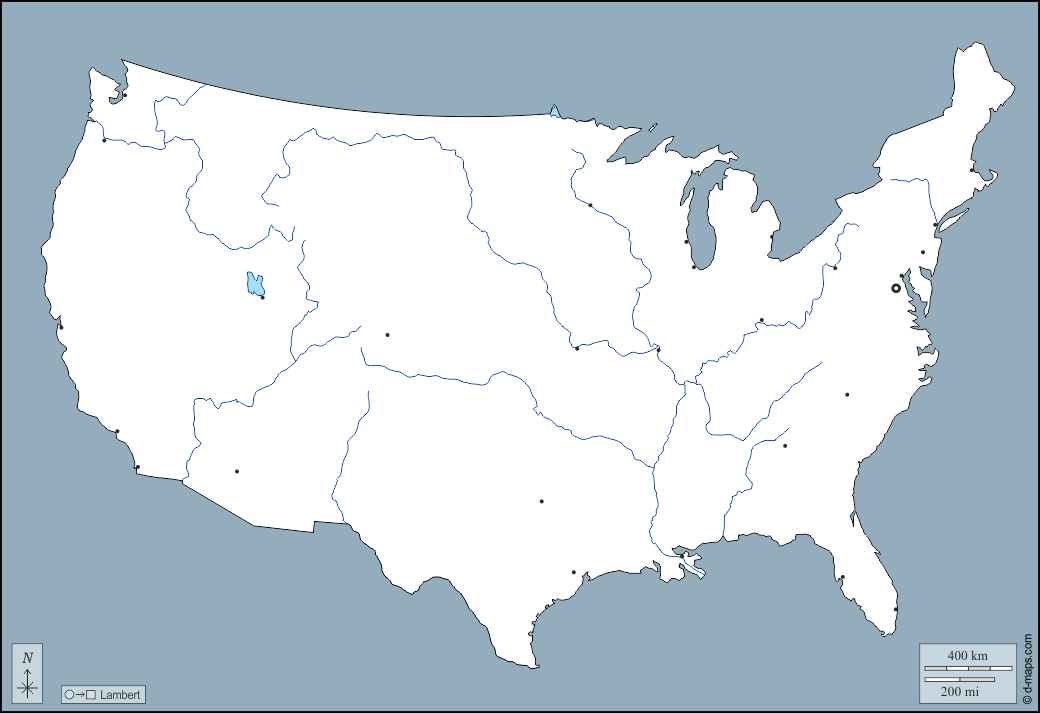 Usa Map Outline