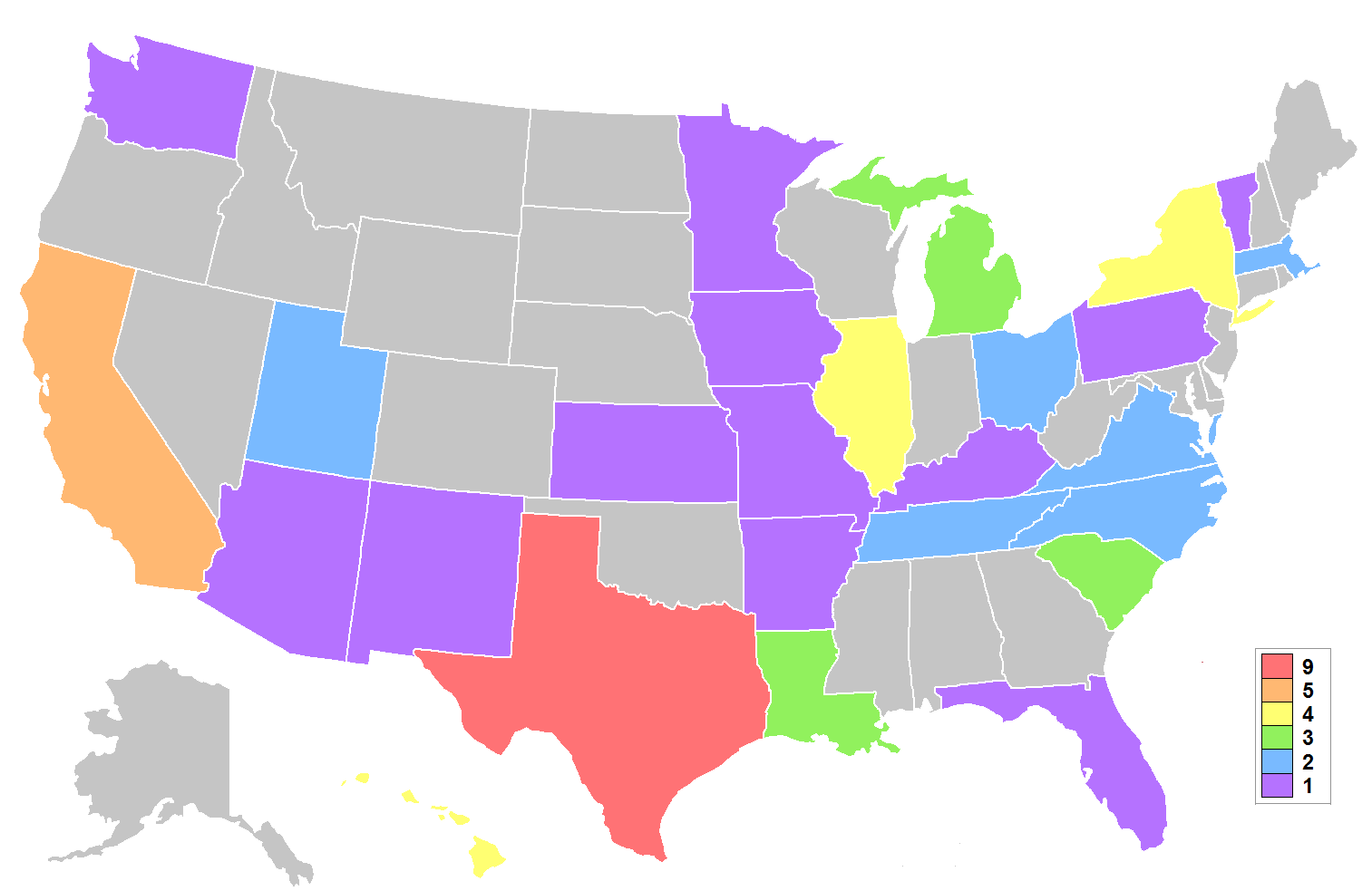 Usa Map Outline Color