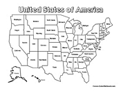 Usa Map Outline Color