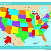 Usa Map Outline Color