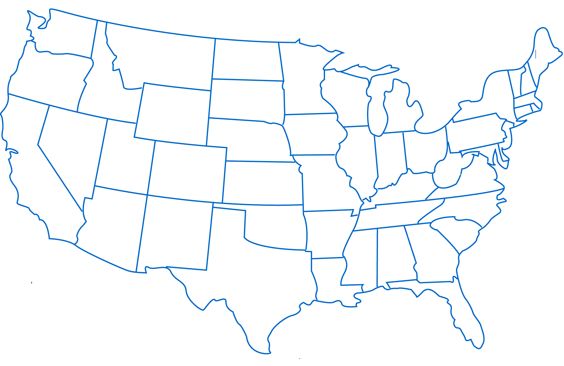 Usa Map Outline States