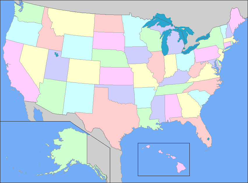 Usa Map With Capitals