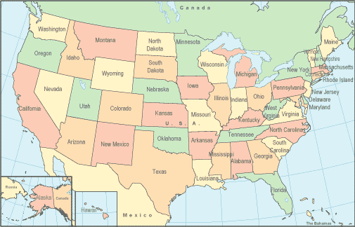 Usa Map With Cities