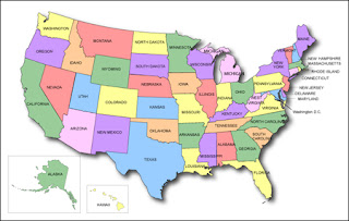 Usa Map With States And Cities