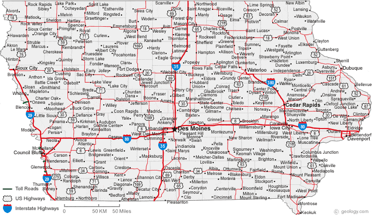 Usa Map With States And Cities Roads