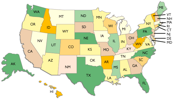 Usa States Abbreviations