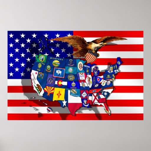 Usa States Flags