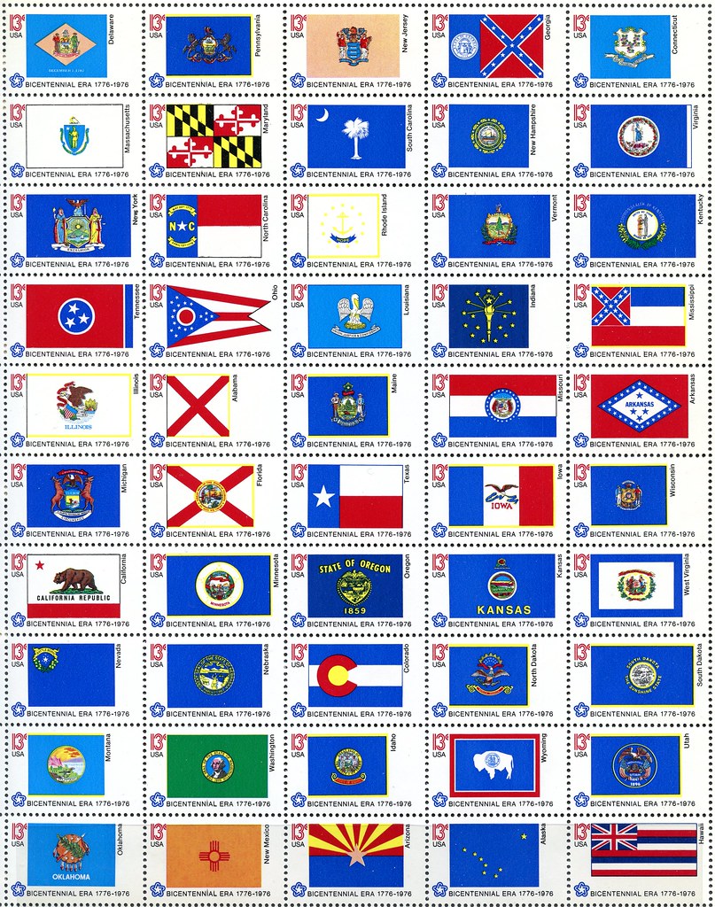 Usa States Flags