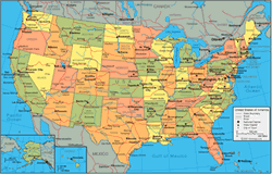 Usa States Map