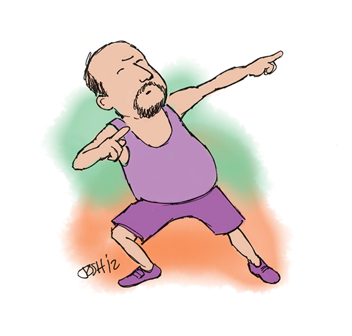 Usain Bolt Pose Cartoon