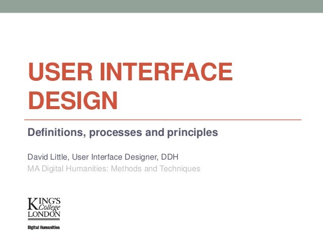 User Interface Design Principles Ppt