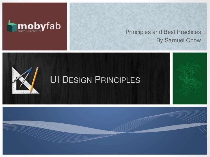 User Interface Design Principles Ppt