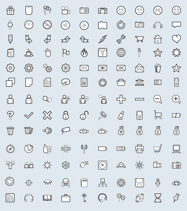 User Interface Icons Vector