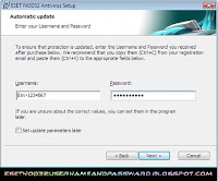 Username And Password Nod32 4