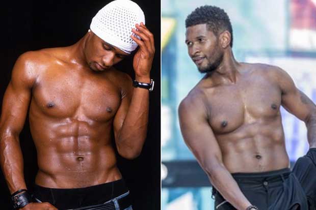 Usher Shirtless