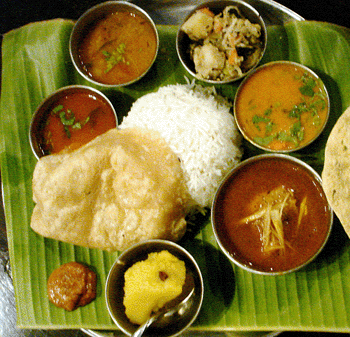 Vegetarian Indian Food Thali