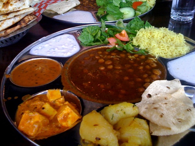 Vegetarian Indian Food Thali