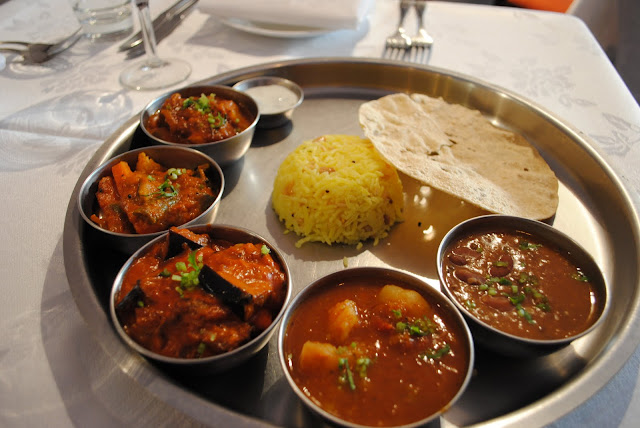 Vegetarian Indian Food Thali