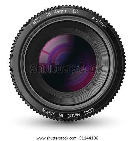 Video Camera Lens Vector